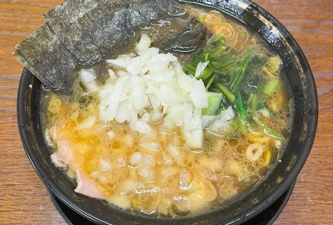 上越家のラーメン写真