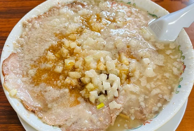 福来亭 白山町店（燕市）の燕三条背脂ラーメン写真